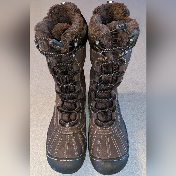 JBU Jambu Youthful Womens Mid Calf Winter Boots Brown Vegan Faux Fur 7.5-8 Cute! - Picture 3 of 15